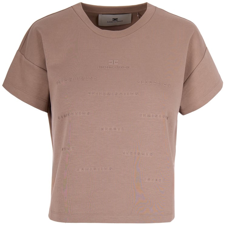 Elisabetta Franchi T-Shirts And Polos Argilla