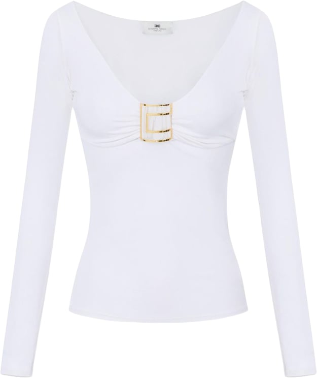 Elisabetta Franchi Sweaters Avorio