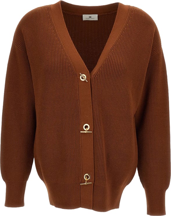 Elisabetta Franchi Sweaters Brown