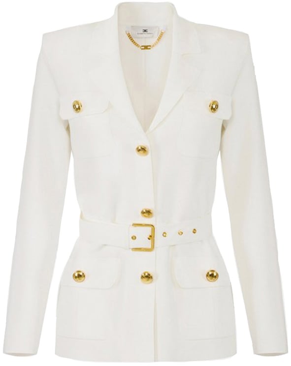 Elisabetta Franchi Sweaters White