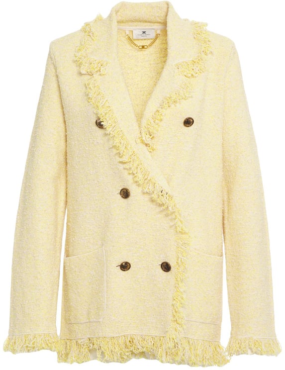 Elisabetta Franchi Bouclé knit blazer