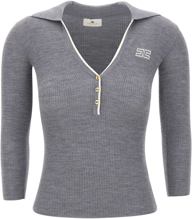 Elisabetta Franchi T-Shirts And Polos Grey
