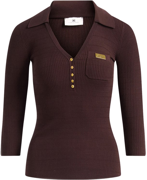 Elisabetta Franchi Sweaters Brown
