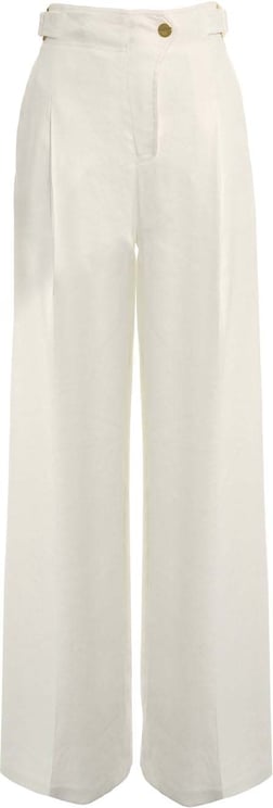 Elisabetta Franchi Linen blend palazzo pants