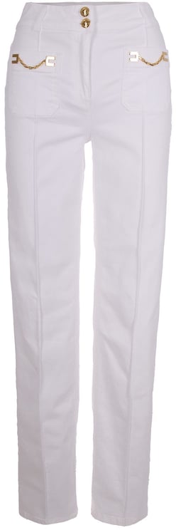 Elisabetta Franchi Trousers Avorio