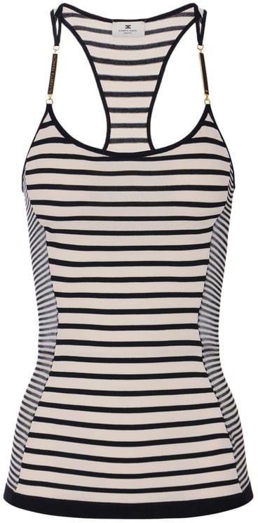 Elisabetta Franchi Top Neroargilla