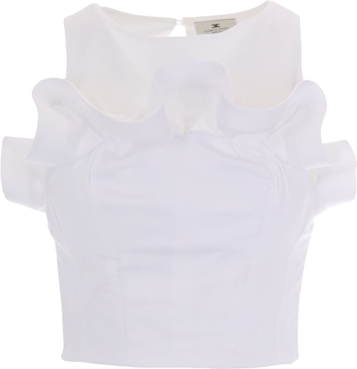 Elisabetta Franchi Top Bianco