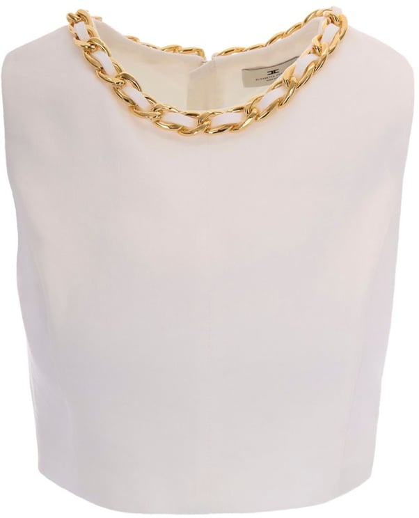 Elisabetta Franchi Top Beige