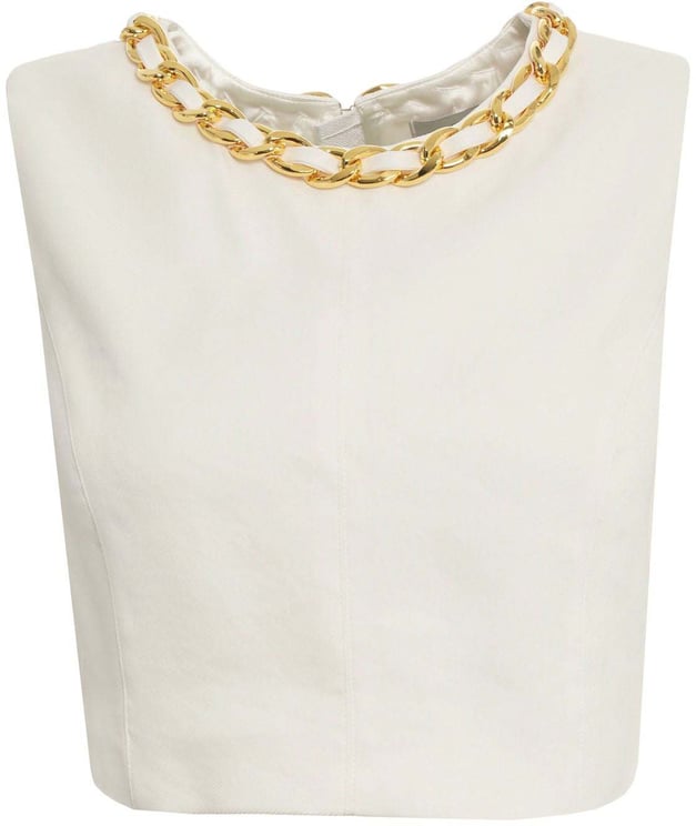 Elisabetta Franchi Top with chain detail