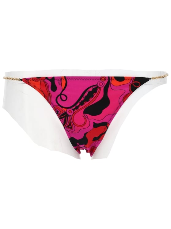 Emilio Pucci Vibrant Abstract Print Chain Bikini