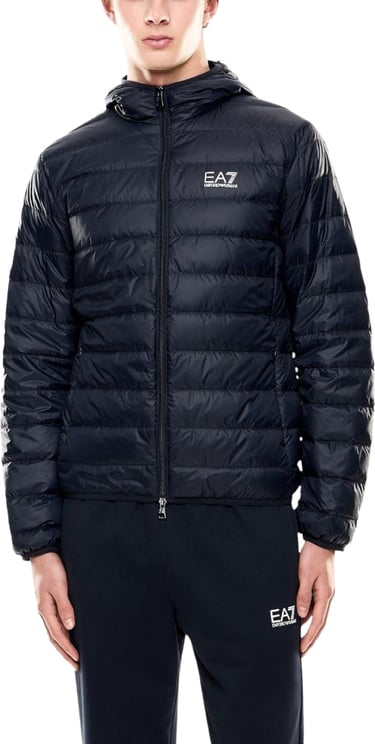 Emporio Armani EA7 Emporio Armani Blue Polyamide Shell Jacket