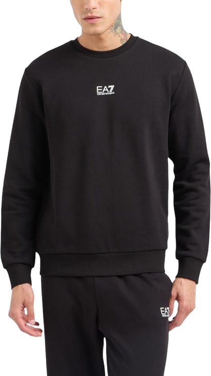 Emporio Armani EA7 Emporio Armani Black Cotton Sweatshirt