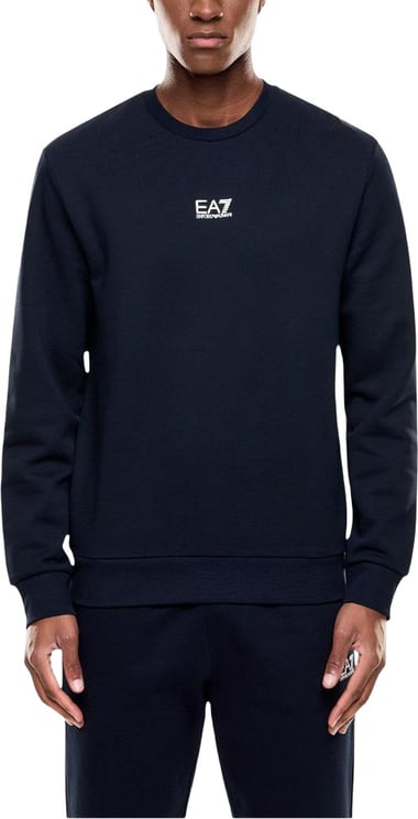 Emporio Armani EA7 Emporio Armani Blue Cotton Sweatshirt
