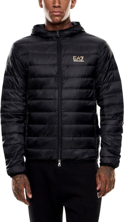 Emporio Armani EA7 Emporio Armani Bicolor Polyamide Full-Length Jacket