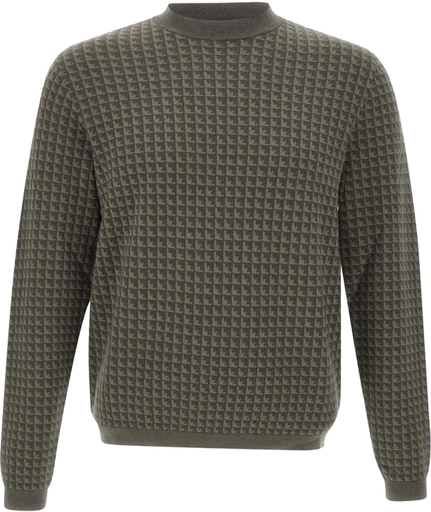 Emporio Armani Sweaters Black Ink Dusty Olive Egl