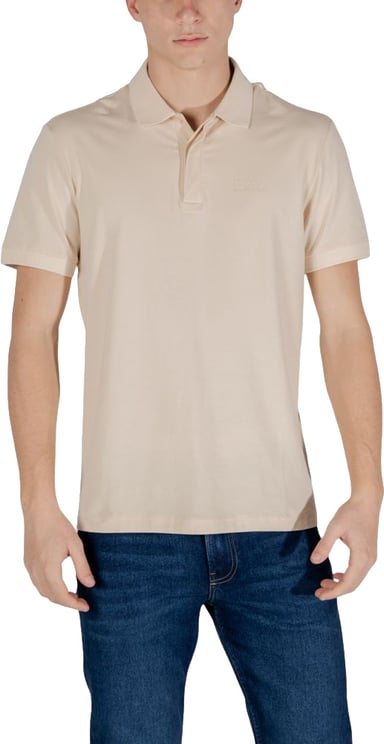 Emporio Armani EA7 Emporio Armani Beige Cotton Polo Shirt