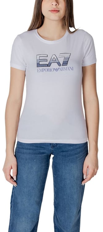 Emporio Armani EA7 Emporio Armani White Cotton T-Shirt