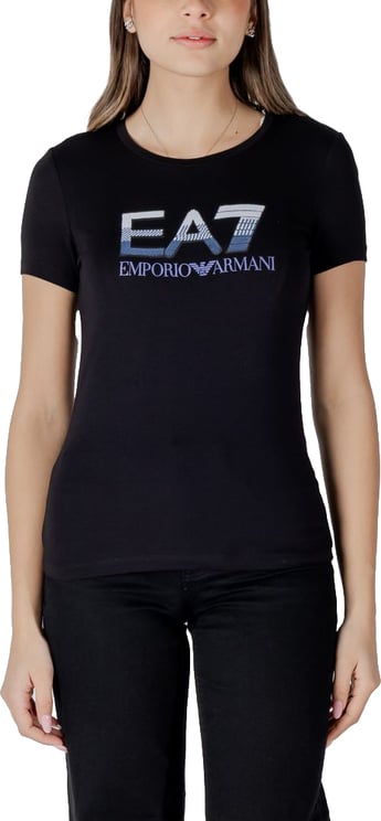 Emporio Armani EA7 Emporio Armani Black Cotton T-Shirt