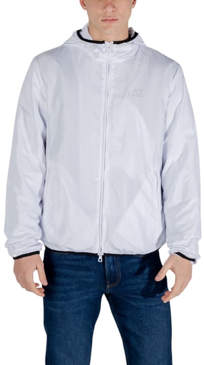 Emporio Armani EA7 Emporio Armani White Polyester Shell Jacket