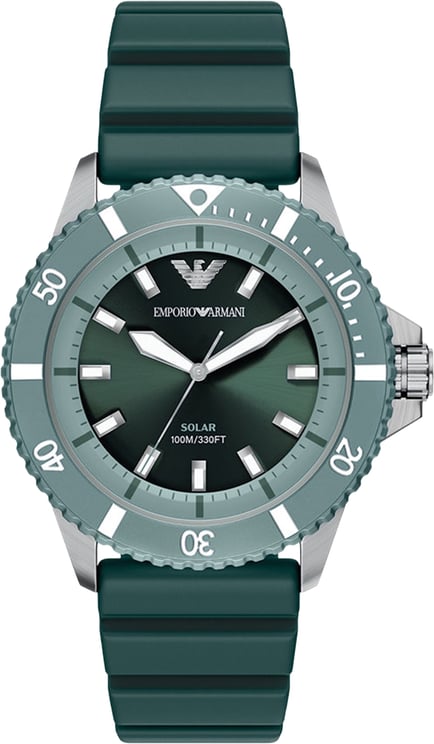Emporio Armani Emporio Armani - Horloge - Donkergroen
