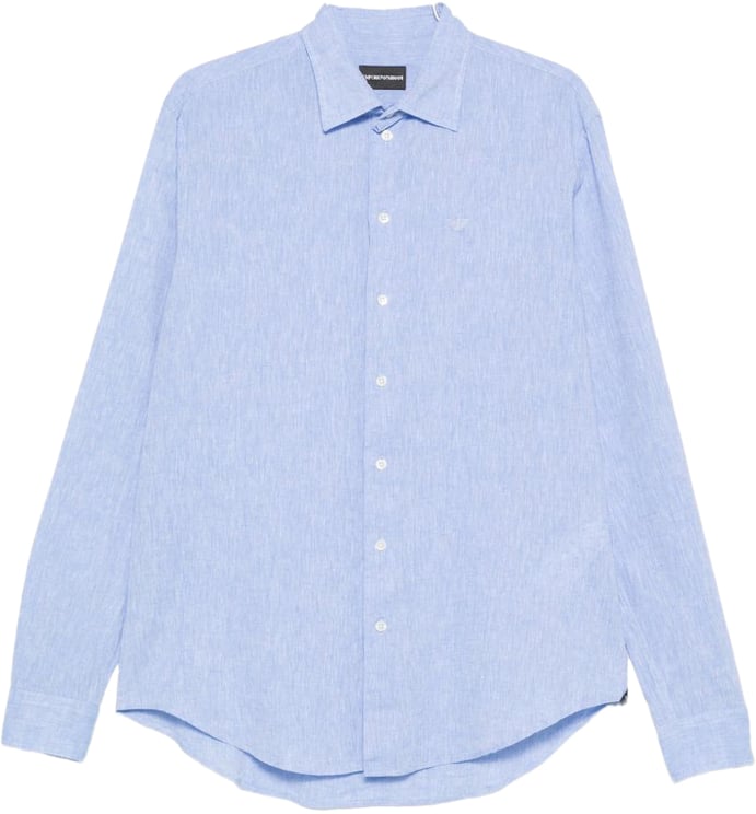 Emporio Armani Shirts Clear Blue