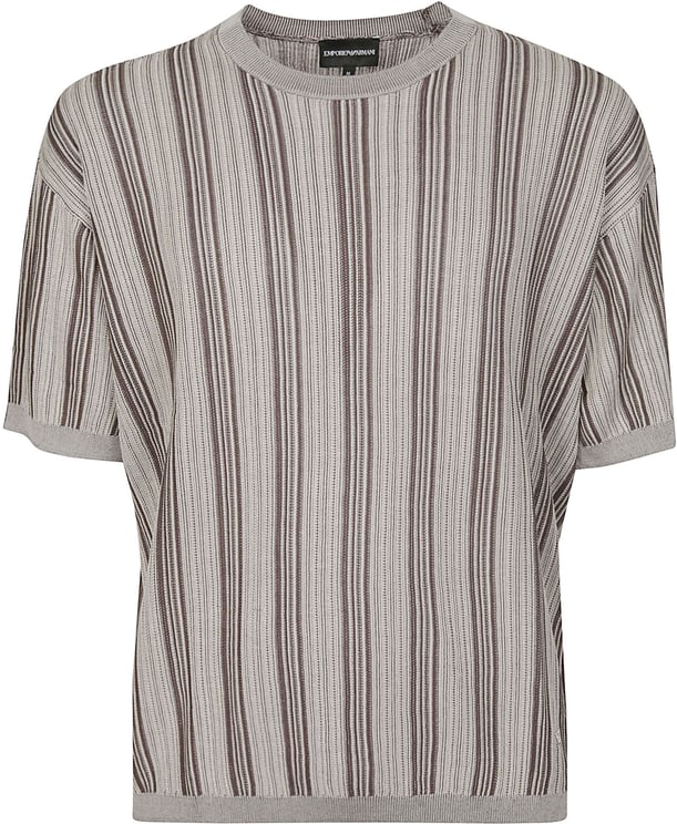 Emporio Armani Short Sleeve Sweater Grey