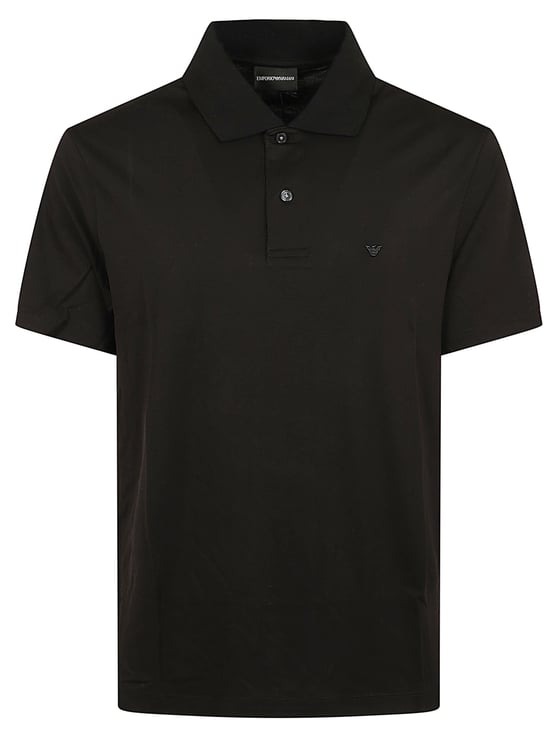 Emporio Armani Minimalist Embossed Logo Polo Shirt