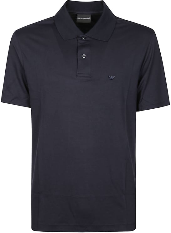 Emporio Armani Short Sleeve Slim Polo Shirt Blue