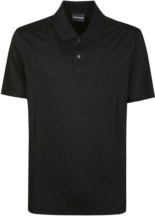 Emporio Armani Short Sleeve Slim Polo Shirt Black
