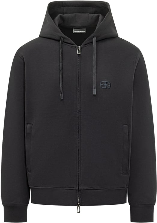 Emporio Armani Felpa con Cappuccio e Zip