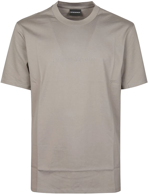 Emporio Armani Logo Print T-shirt Grey