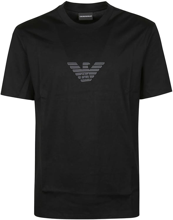 Emporio Armani Logo Print T-shirt Black