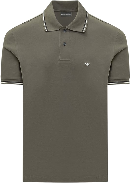 Emporio Armani Polo con Logo sul Petto e Colletto Classico