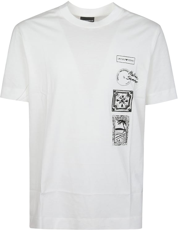 Emporio Armani Graphic Print T-shirt White