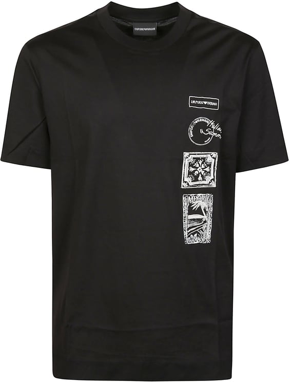 Emporio Armani Graphic Print T-shirt Black