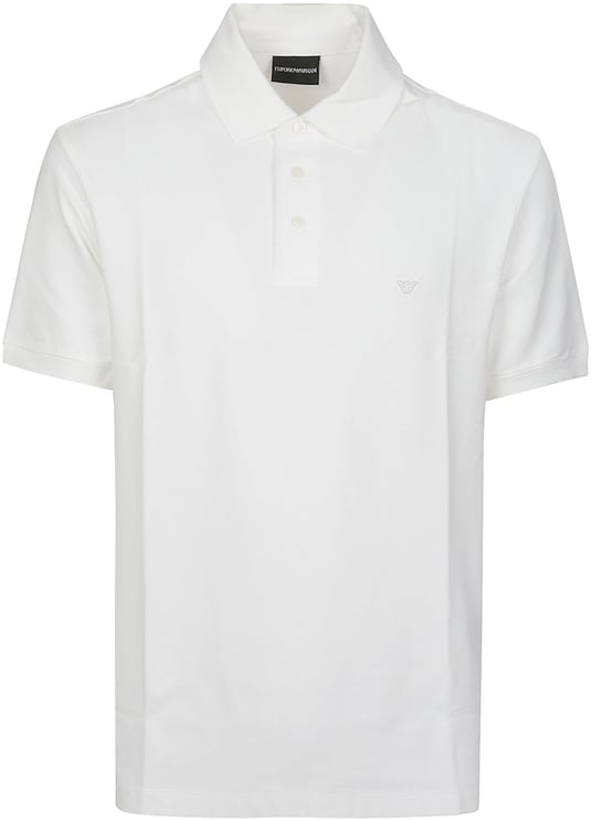 Emporio Armani Short Sleeve Polo Shirt White