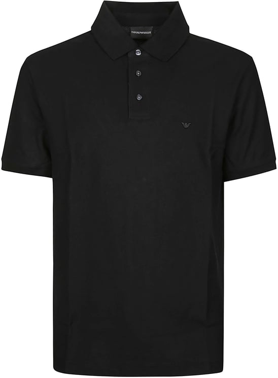 Emporio Armani Short Sleeve Polo Shirt Black