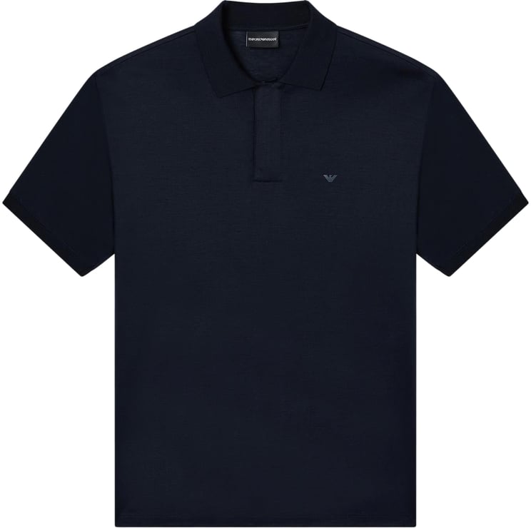 Emporio Armani Heren Jersey Polo Blauw