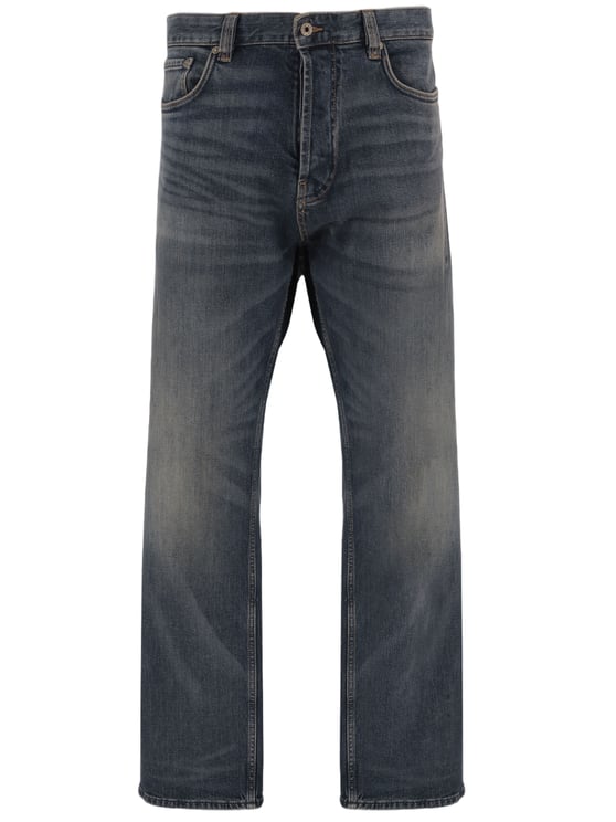 Emporio Armani Straight-Leg Denim Jeans With Classic Five-Pocket Design