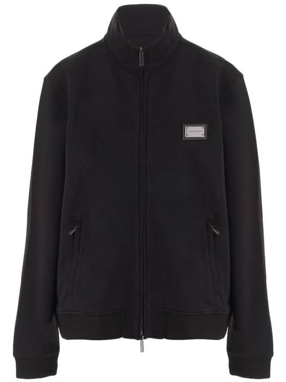 Emporio Armani Black Logo Modal Jersey Sweatshirt