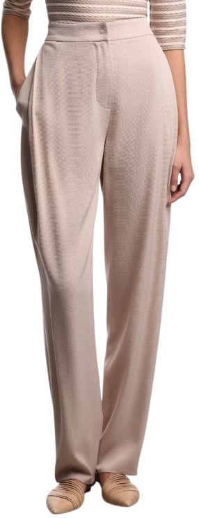 Emporio Armani Washed Twill Satin Waistband Side Trousers