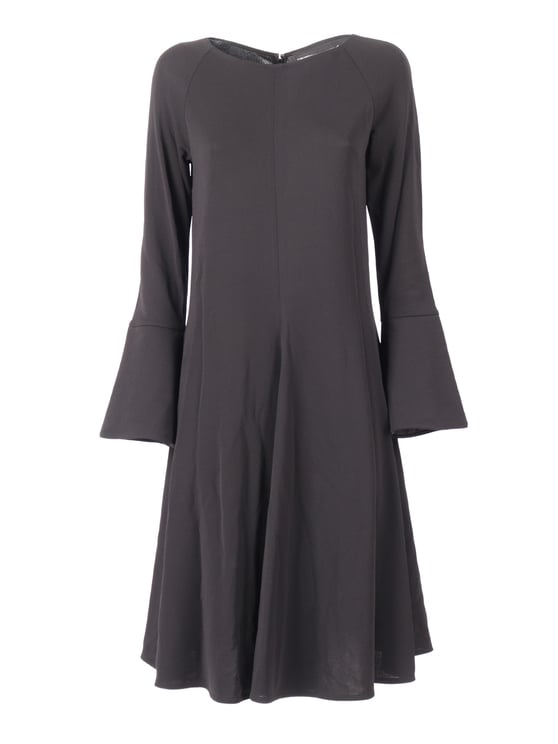 Emporio Armani Form-Fitting Black Dress With Minimalist Design