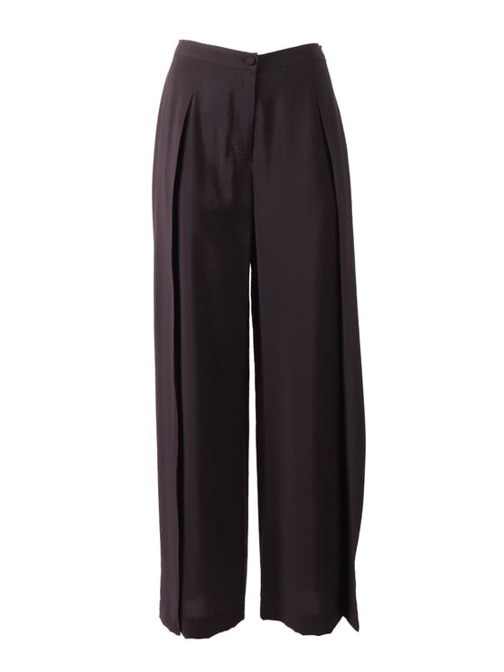 Emporio Armani High Waisted Pleated Straight-Leg Pants