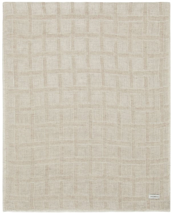 Emporio Armani Brushed Linen Lurex Threads Women's Scarf