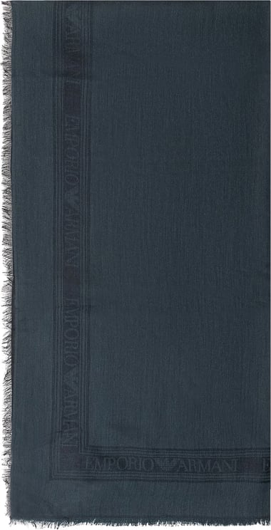 Emporio Armani Sciarpa con Bordo Logato