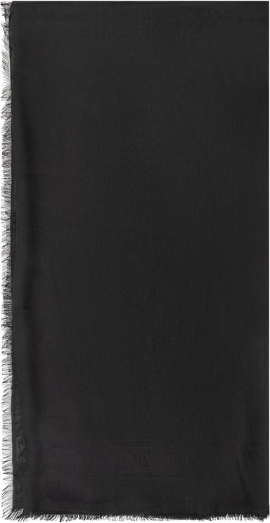 Emporio Armani Sciarpa con Finitura Sfrangiata