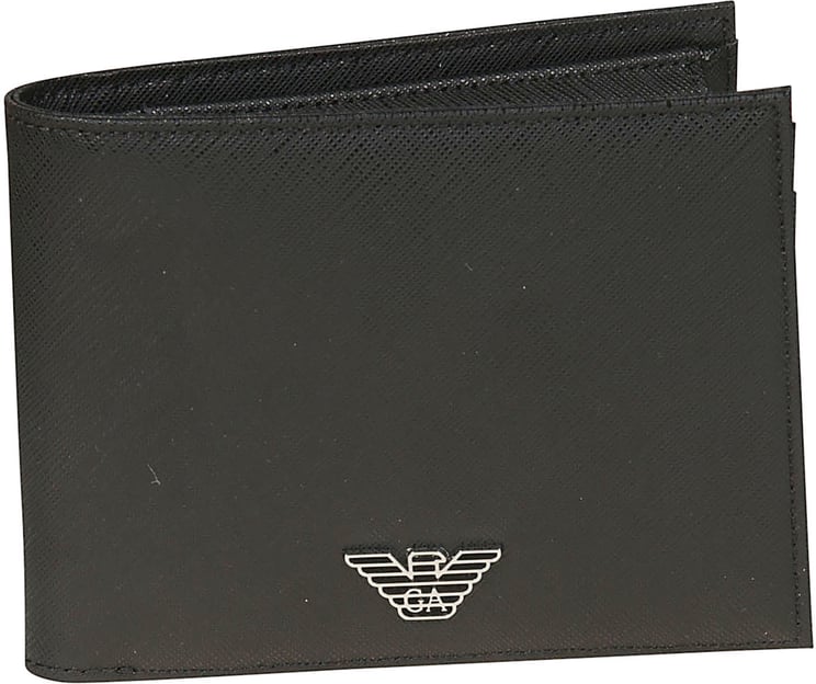 Emporio Armani Logo Plaque Wallet Black
