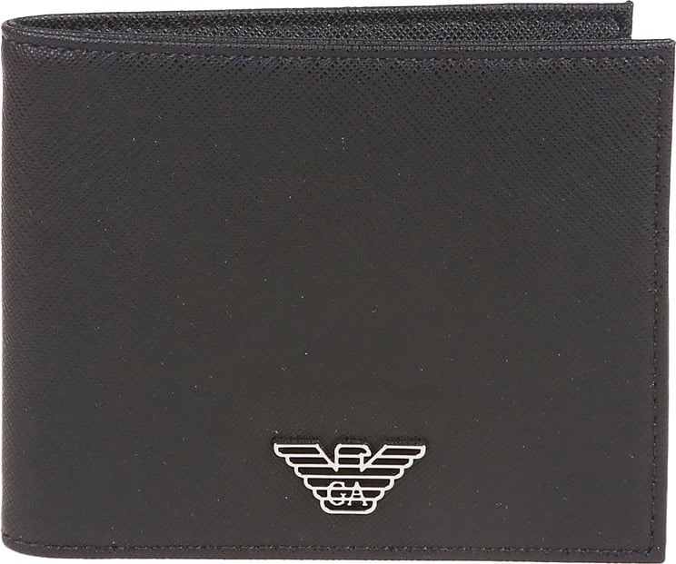 Emporio Armani Logo Plaque Wallet Black
