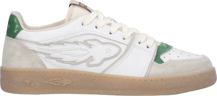 Enterprise Japan Egg Rocket 2 White/Beige Suede Sneakers