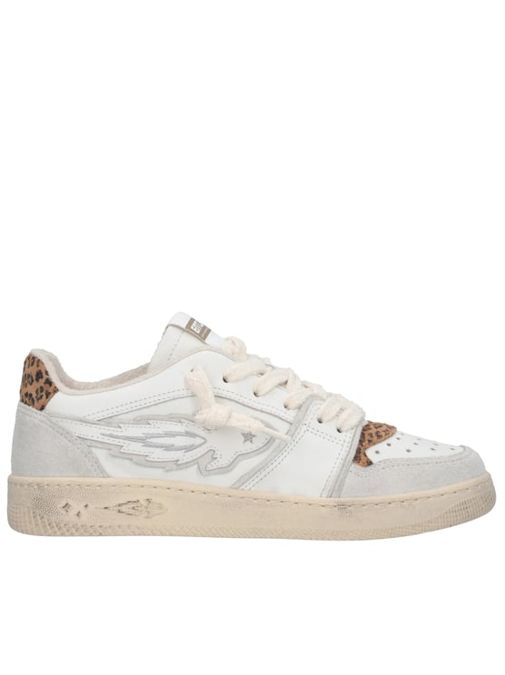 Enterprise Japan Egg Rocket 3 White/Grey Suede Sneakers